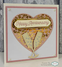 Creative Expressions Dies to Dot Collection - Scroll Heart