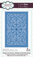 Creative Expressions Jamie Rodgers Pierced Collection - Imperial Bloom Rectangle
