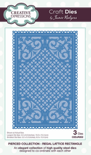 Creative Expressions Jamie Rodgers Pierced Collection - Regal Lattice Rectangle