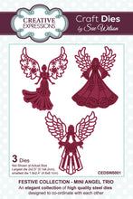 Dies by Sue Wilson Festive Collection - Mini Angel Trio