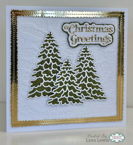 Dies by Sue Wilson Festive Collection - Snowy Swirl Background
