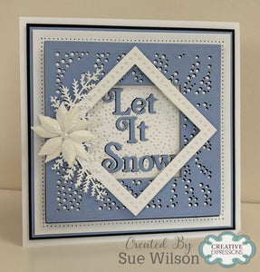 Dies by Sue Wilson Festive Collection - Snowy Swirl Background