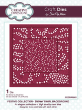 Dies by Sue Wilson Festive Collection - Snowy Swirl Background