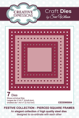 Dies by Sue Wilson Festive Collection - Pierced Square Frames