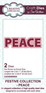 Dies by Sue Wilson Festive Collection - Peace