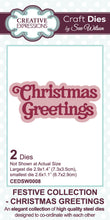 Dies by Sue Wilson Festive Collection - Christmas Greetings