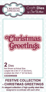 Dies by Sue Wilson Festive Collection - Christmas Greetings