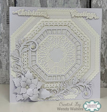 Dies by Sue Wilson Festive Collection - Holly Wreath Octagon