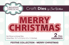 Dies by Sue Wilson Festive Collection - Merry Christmas