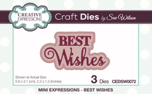 Dies by Sue Wilson Mini Expressions - Best Wishes
