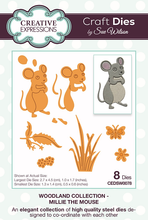 Dies by Sue Wilson Woodland Collection - Millie The Mouse