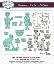 Sue Wilson Vintage Wisdom Collection - Ethel and Ralph’s Homelife Stamp & Die Set