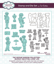 Sue Wilson Vintage Wisdom Collection - Murray and Ethel Lovin’ Life Stamp & Die Set
