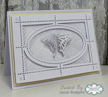 Cardzz By Crealies - Postage Stamp Sheet Rectangle with Oval Dies