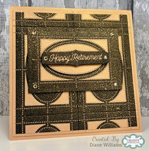 Cardzz By Crealies - Postage Stamp Sheet Rectangle with Oval Dies