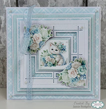 Cardzz By Crealies - Postage Stamp Sheet Square with Square Dies