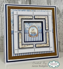 Cardzz By Crealies - Postage Stamp Sheet Square with Square Dies
