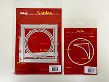 Cardzz By Crealies - Postage Stamp Sheet Square with Circle Dies