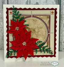 Cardzz By Crealies - Postage Stamp Sheet Square with Circle Dies