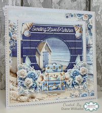 Cardzz By Crealies - Postage Stamp Sheet Square with Circle Dies