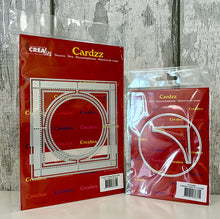 Cardzz By Crealies - Postage Stamp Sheet Square with Circle Dies