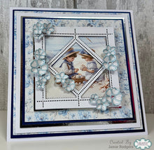 Cardzz By Crealies - Postage Stamp Sheet Square with Diagonal Square Dies
