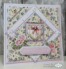 Cardzz By Crealies - Postage Stamp Sheet Square with Diagonal Square Dies