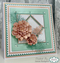 Cardzz By Crealies - Postage Stamp Sheet Square with Diagonal Square Dies