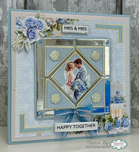 Cardzz By Crealies - Postage Stamp Sheet Square with Diagonal Square Dies