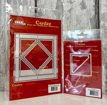 Cardzz By Crealies - Postage Stamp Sheet Square with Diagonal Square Dies