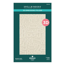 Spellbinders Keepsake Studio - Number Field 3D Embossing Folder by Esther Glas