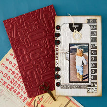 Spellbinders Keepsake Studio - Number Field 3D Embossing Folder by Esther Glas