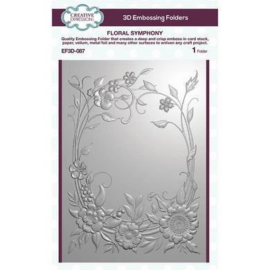 Creative Expressions 3D Embossing Folder - Flora Symphony