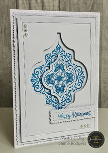 Jamie Rodgers Crafts Tile Collection - Ornate Patterns DL Stamp Set