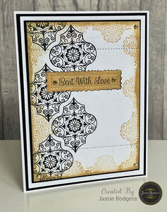 Jamie Rodgers Crafts Tile Collection - Ornate Patterns DL Stamp Set