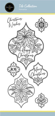 Jamie Rodgers Crafts Tile Collection - Poinsettia DL Stamp Set