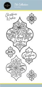 Jamie Rodgers Crafts Tile Collection - Poinsettia DL Stamp Set