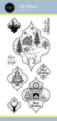 Jamie Rodgers Crafts Tile Collection - Winter Scenes DL Stamp Set