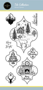 Jamie Rodgers Crafts Tile Collection - Winter Scenes DL Stamp Set