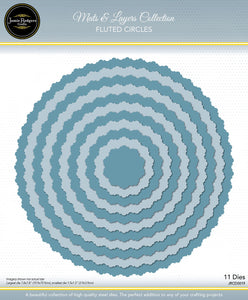 Jamie Rodgers Crafts Mats & Layers Collection - Fluted Circles