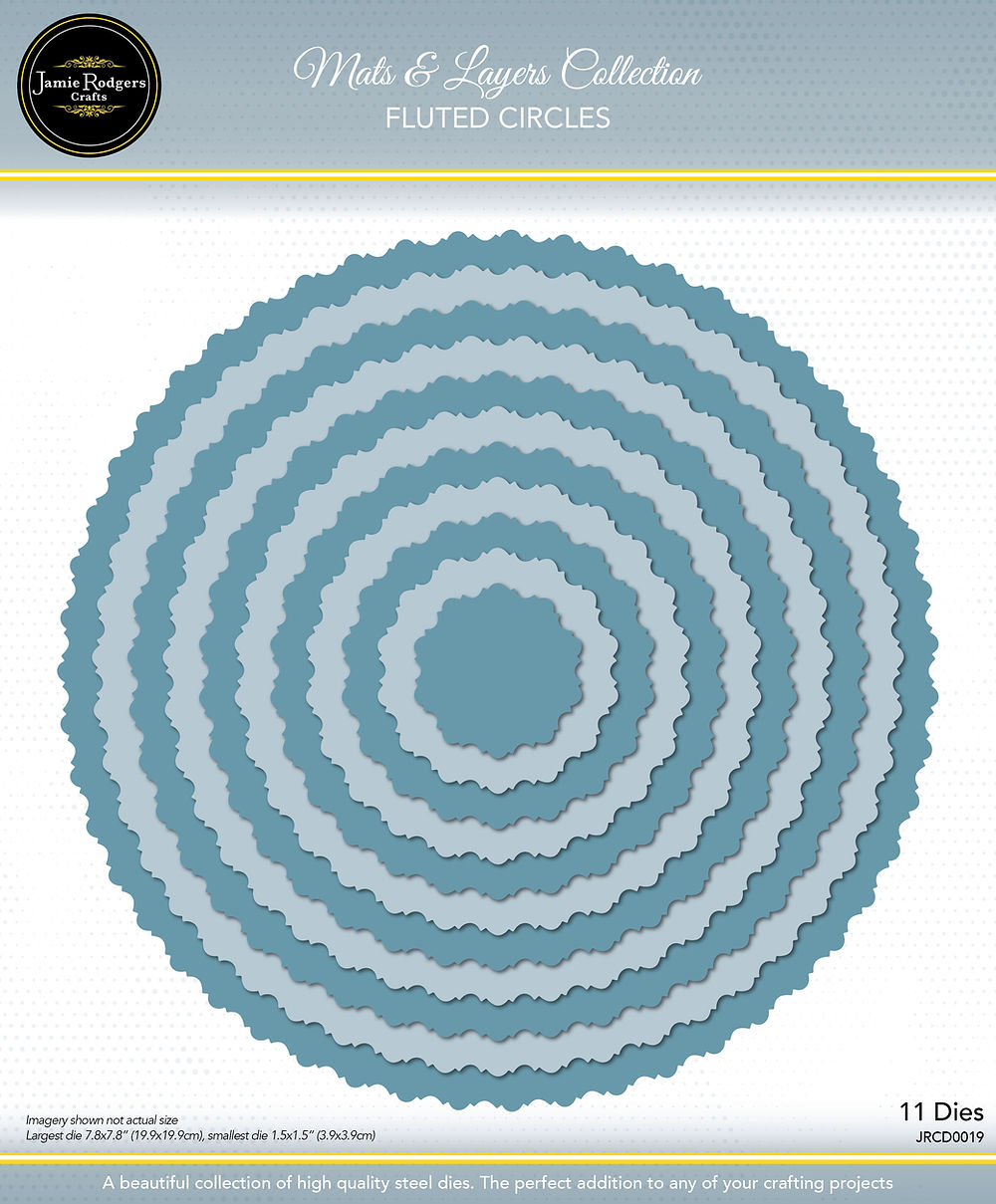 Jamie Rodgers Crafts Mats & Layers Collection - Fluted Circles
