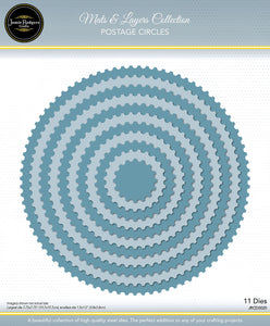 Jamie Rodgers Crafts Mats & Layers Collection - Postage Circles