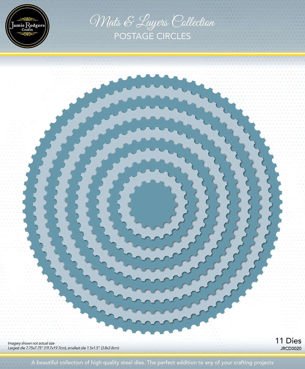 Jamie Rodgers Crafts Mats & Layers Collection - Postage Circles
