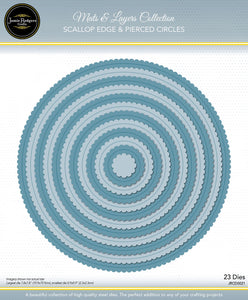 Jamie Rodgers Crafts Mats & Layers Collection - Scallop Edge & Pierced Circles