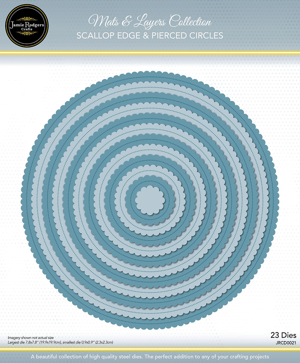 Jamie Rodgers Crafts Mats & Layers Collection - Scallop Edge & Pierced Circles