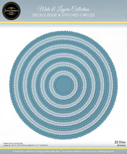 Jamie Rodgers Crafts Mats & Layers Collection - Deckle Edge & Stitched Circles