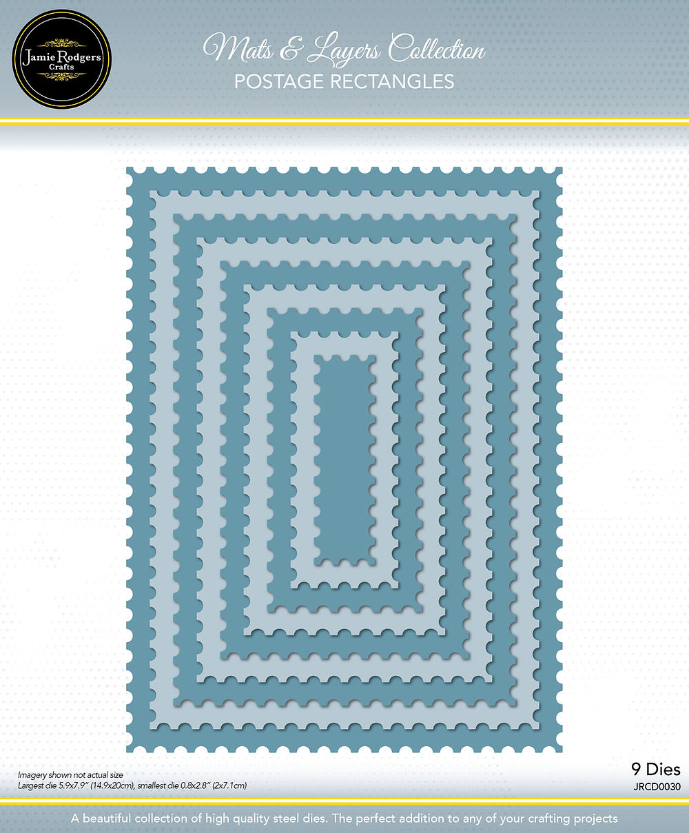 Jamie Rodgers Crafts Mats & Layers Collection - Postage Rectangles