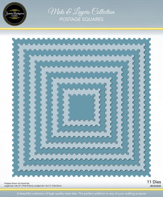 Jamie Rodgers Crafts Mats & Layers Collection - Postage Squares