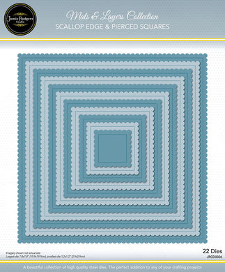 Jamie Rodgers Crafts Mats & Layers Collection - Scallop Edge & Pierced Squares