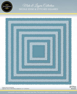 Jamie Rodgers Crafts Mats & Layers Collection - Deckle Edge & Stitched Squares